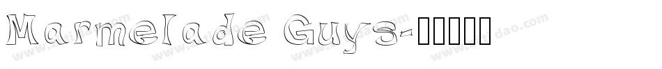 Marmelade Guys字体转换